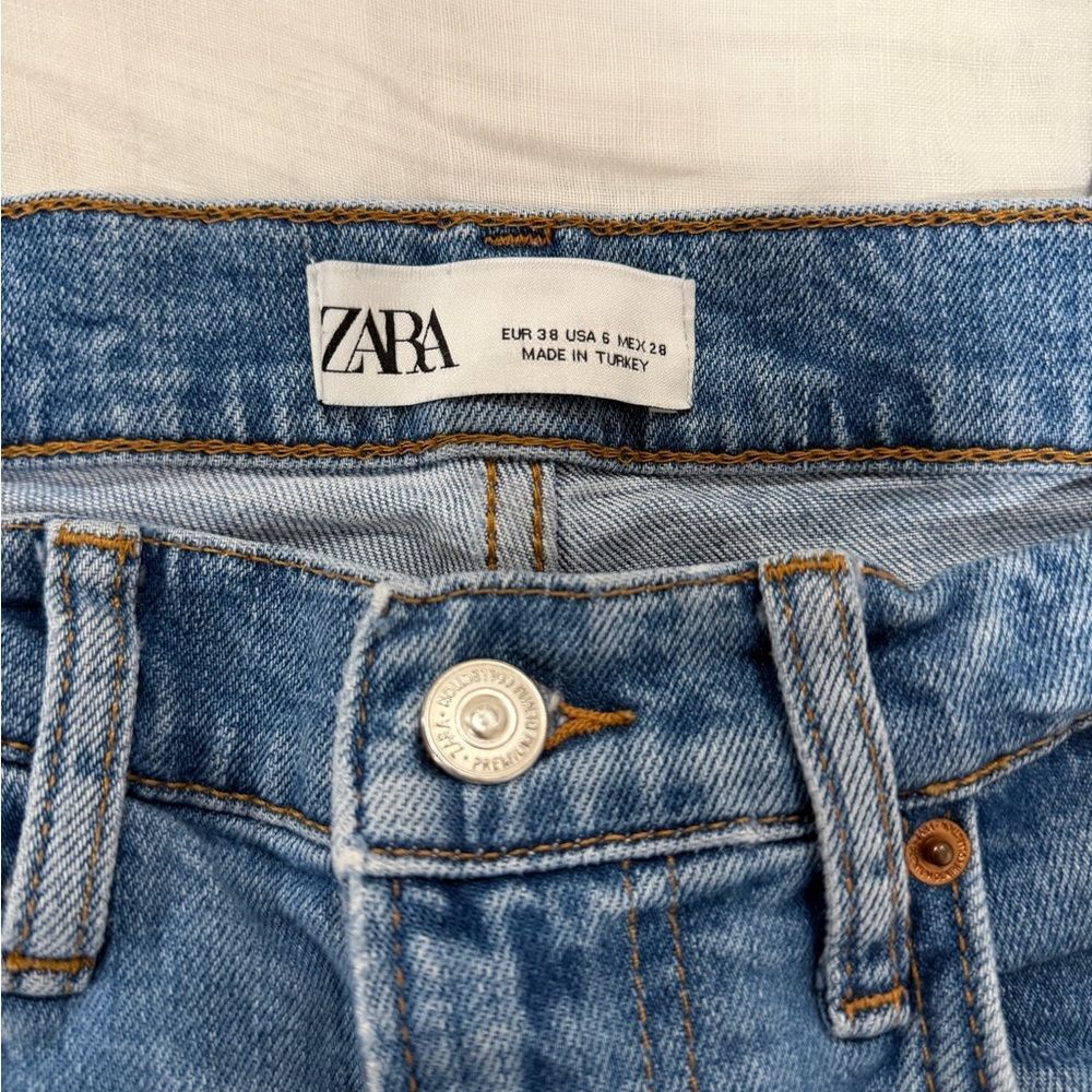 ZARA “The Slim Boyfriend” Jeans Valley Blue - Picture 2 of 8